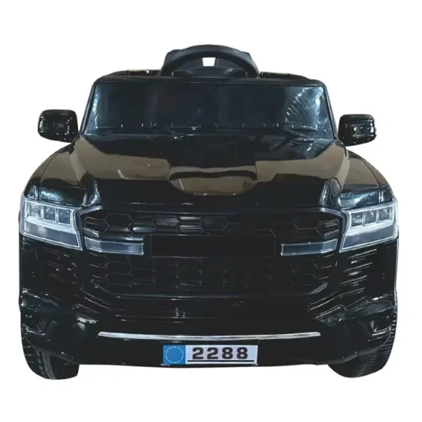 سيارة كهربائية للأطفال Toyota Land Cruser بريموت كنترول 2288 - اسود