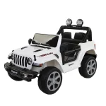 سيارة كهربائية للاطفال Jeep Wrangler ريموت كنترول - ابيض FT-938