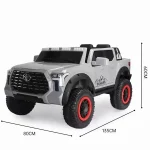 ⁦سيارة كهربائية للأطفال Toyota Tundra بريموت كنترول KQT-57 - ابيض⁩ - الصورة ⁦6⁩