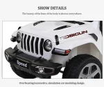 ⁦سيارة كهربائية للاطفال Jeep Wrangler ريموت كنترول - ابيض FT-938⁩ - الصورة ⁦2⁩
