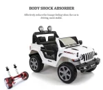 ⁦سيارة كهربائية للاطفال Jeep Wrangler ريموت كنترول - ابيض FT-938⁩ - الصورة ⁦3⁩
