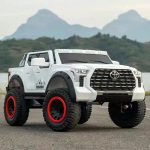 ⁦سيارة كهربائية للأطفال Toyota Tundra بريموت كنترول KQT-57 - ابيض⁩ - الصورة ⁦10⁩