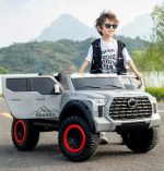 ⁦سيارة كهربائية للأطفال Toyota Tundra بريموت كنترول KQT-57 - ابيض⁩ - الصورة ⁦7⁩