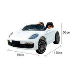 ⁦سيارة للأطفال 911 Porsche ببطارية 2988 - ابيض⁩ - الصورة ⁦2⁩