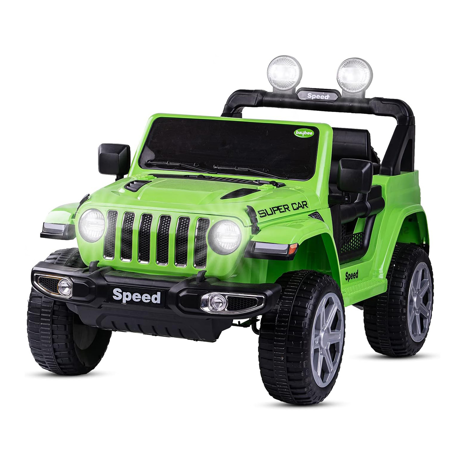 سيارة-كهربائية-للاطفال-1-3.jpg سيارة كهربائية للاطفال Jeep Wrangler ريموت كنترول - اخضر FT-938K - الصورة 1