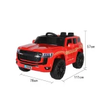⁦سيارة كهربائية للأطفال Toyota Land Cruser بريموت كنترول 2288 - اسود⁩ - الصورة ⁦3⁩